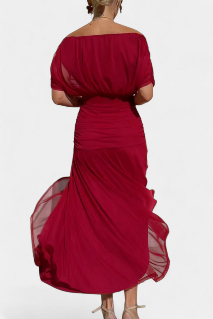 Alondra™ Long Floral Dress with V-Neck
