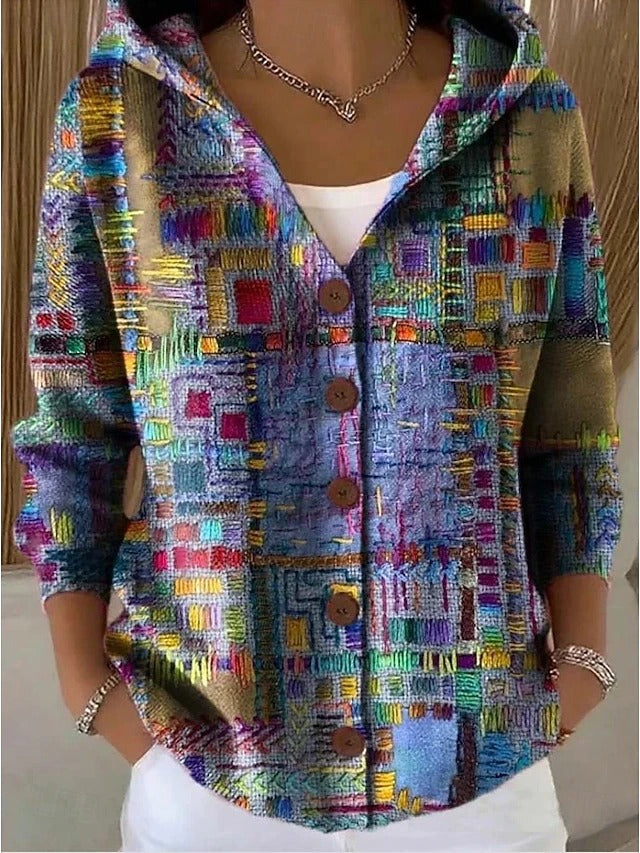 Cassidy | Warm Long Artistic Cardigan